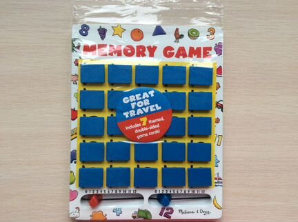 Настольная игра Memory - на английском