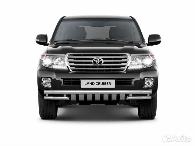 Защита бампера Toyota Land Cruiser 200 с решеткой
