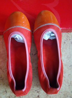 Балетки замшевые, р-р 36