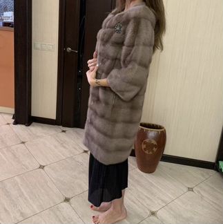 Шуба норковая (поперечка)