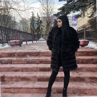 Шуба мех песца