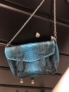 Сумка из натуральной кожи питона.Новая