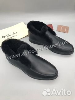 Кожаные ботинки Loro Piana зима
