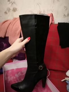 Сапоги кожанные