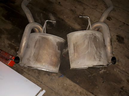 Задняя часть глушителя от BMW X5 E53 3.0 D