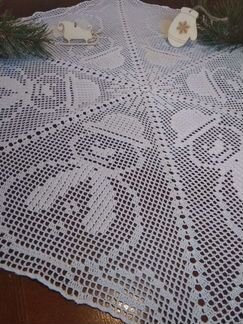 Скатерть-салфетка новогодняя