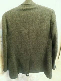 Теплый, шерстяной мужской пиджак Размер 50