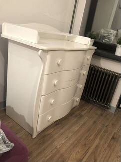 Детский пеленальный комод белый