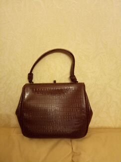 Винтажная дамская сумочка из кожи 50-х годов СССР