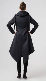 Чёрный плащ (мантия, пальто) от Noel Concept