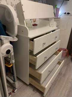 Детский пеленальный комод mr. Sandman белый