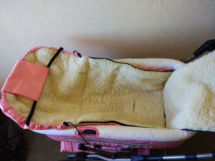 Коляска Reindeer Leather Collection 2 в 1, розовая