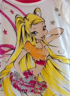 Benetton Winx топ майка со Стелой 100coton Italy