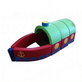 Мягкий набор Пароход с тоннелями