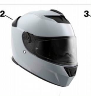 Новый шлем bmw Street x silver glacier