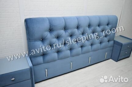 Кровать Вермонт 180*200 с пм + 2 тумбы Солсбери