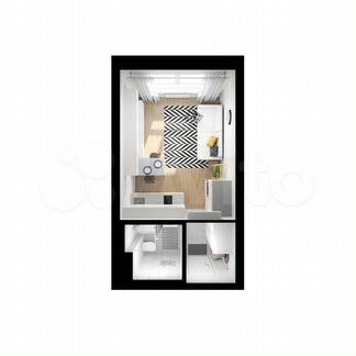 Квартира-студия, 19.7 м², 7/32 эт.