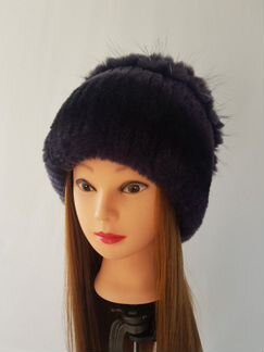 Шапка из меха кролика