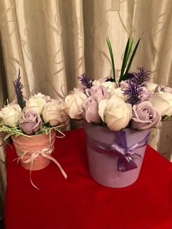 Букет из мыльных роз