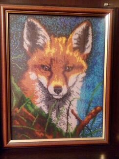 Картина бисером «Лисенок»