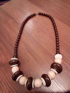 Бусы крупные винтажные Чешская бижутерия