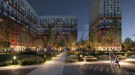 2-к квартира, 58.6 м², 3/33 эт.