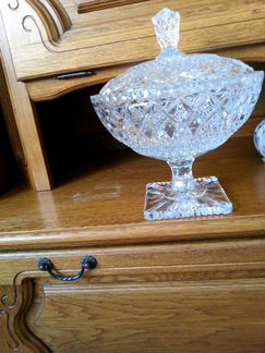 Хрустальная фруктовница