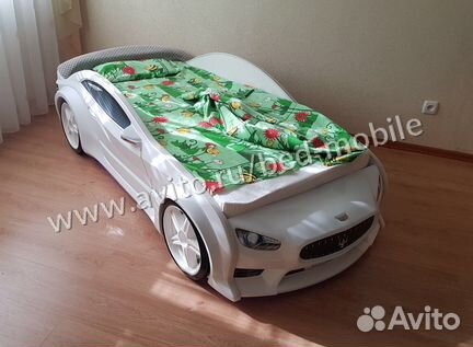 Кровать машина Тесла EVO белая
