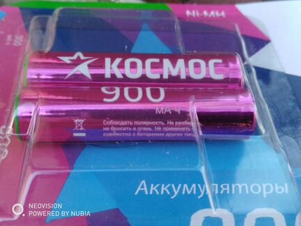 NiMH аккумулятор ааа Космос 900мА/ч 1,2В