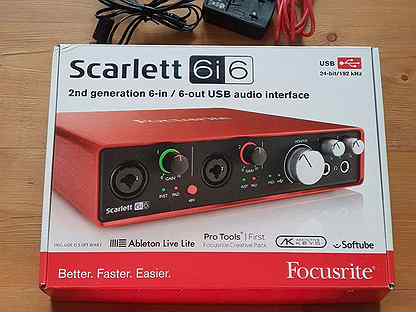 Звуковая карта focusrite scarlett 6i6