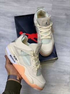 Nike Air Jordan 5 Mid White x Orange (41-45)