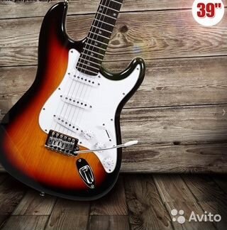 Электрогитара Fender Style Sunburst + Аксессуары