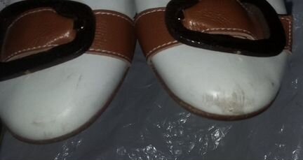 Brunate туфли балетки 42-42,5-43 белые бу Италия