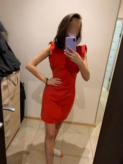 Платье красное