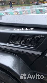 Боковые Жабры под покраску Brabus AMG на G class