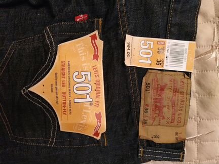 Джинсы levis 501 36x36