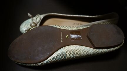 Кожаные балетки р.35