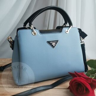 Новая Женская кожаная сумка с ручкой Prada