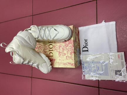 Dior d-connect белые новые женские кроссы