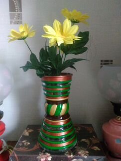 Ваза стеклянная для цветов, новая