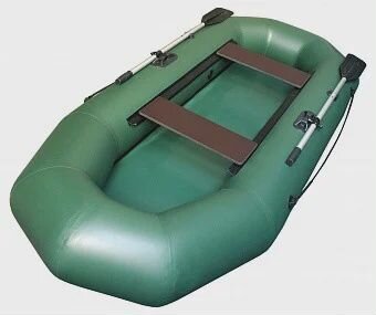 Лодка пвх Компакт-265 гребная (цвет зеленый)