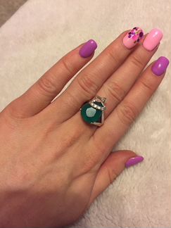 Кольцо, серебро 925