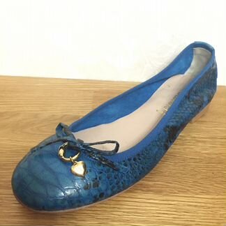NilaNila р38 новые балетки синие 5033