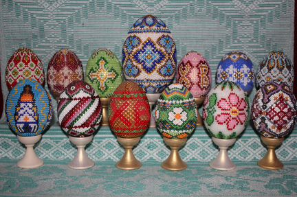 Яйца пасхальные бисерные