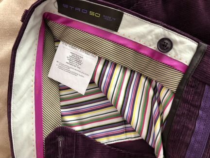 Новые Мужские вельветовые брюки etro. Оригинал