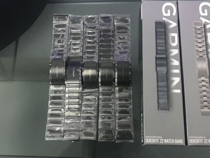 Garmin Quickfit 22 titanium metal dlc grey
