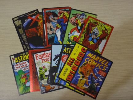 Наклейки для альбома Marvel 80 years