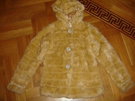 Шубка (шуба) из искусственного меха стильная 8-10