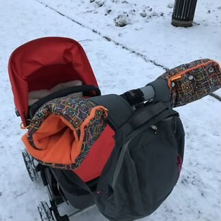 Варежки муфта для коляски санок