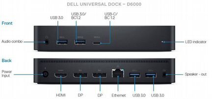 Dell D6000 Новая док станция dock station
